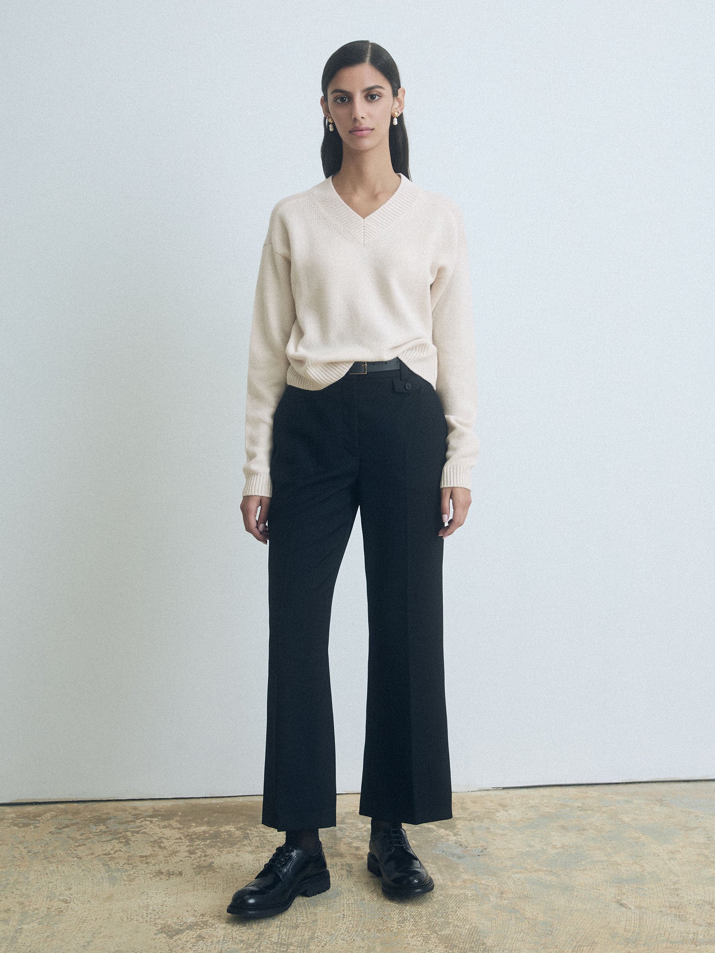 Pantalon en Laine Coupe Tailleur