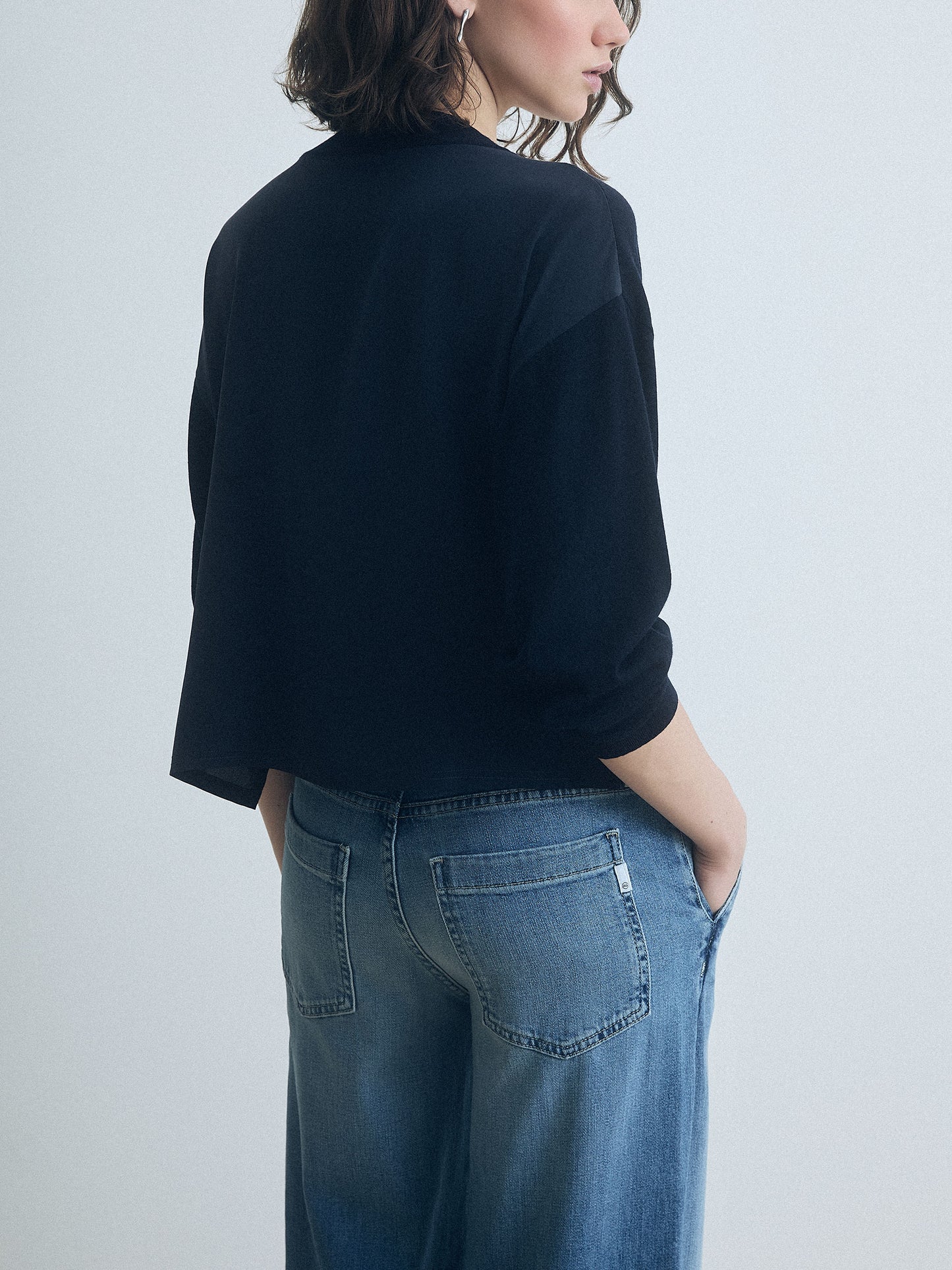 Cardigan avec Dos en Soie