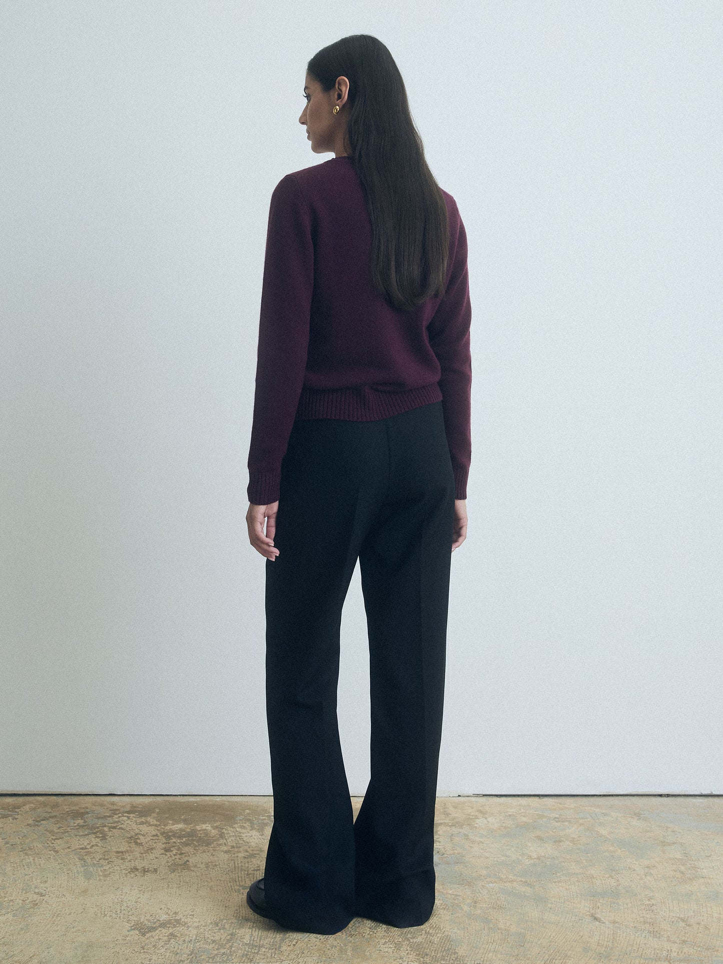 Straight Cut Wool Pant