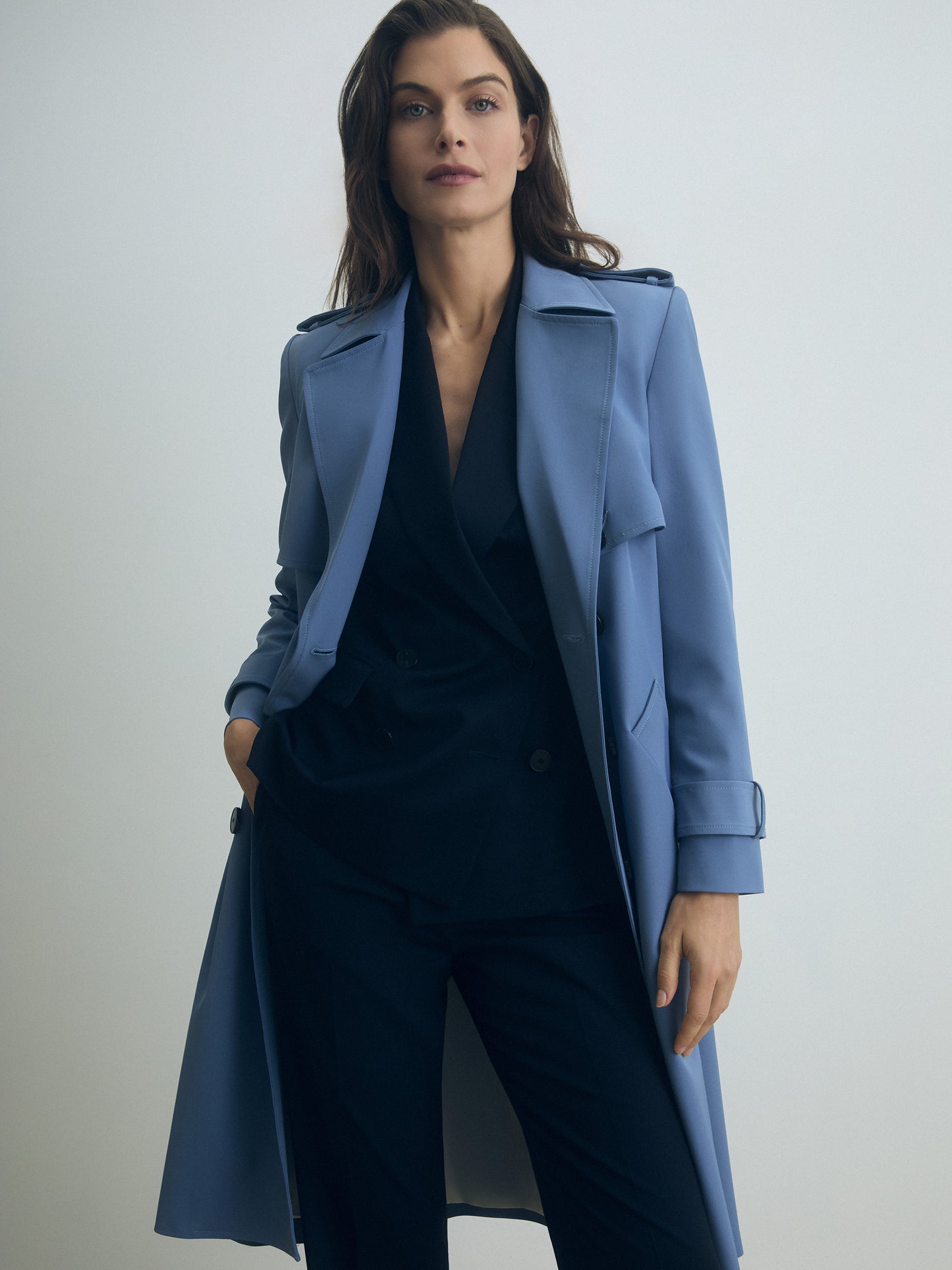 Veste Croisée Rayures Tonales