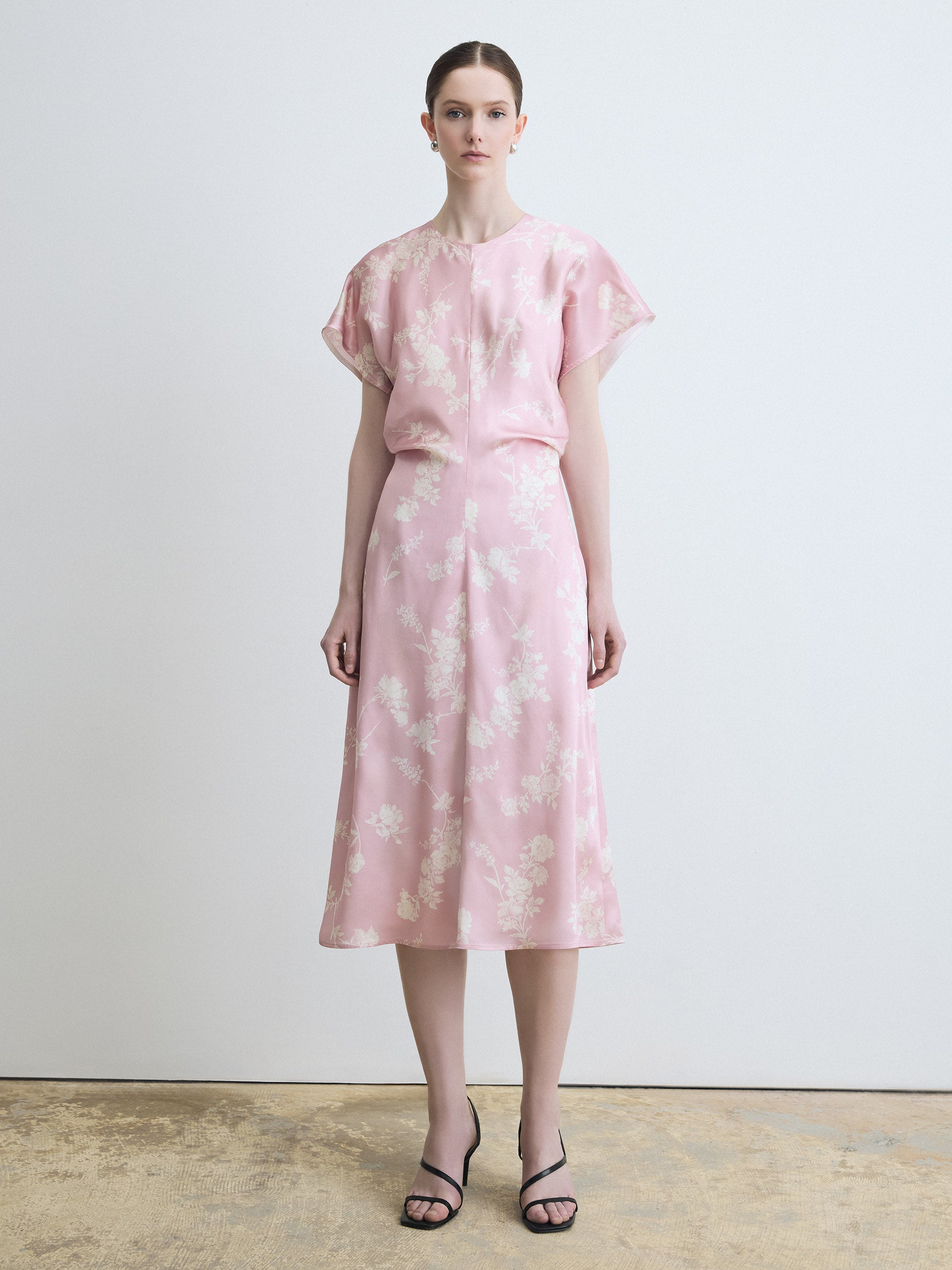 liberty print silk dress Liberty Artist's Bouquet Silk Satin Gala Maxi Dress