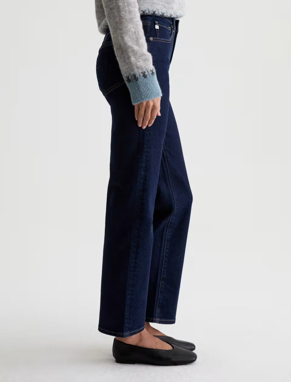 AG Jeans Mid-Rise Straight Jean