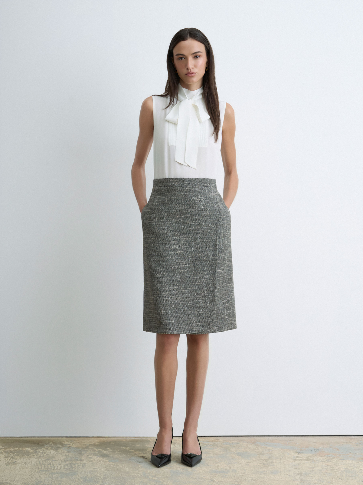 Robe Combinée En Soie