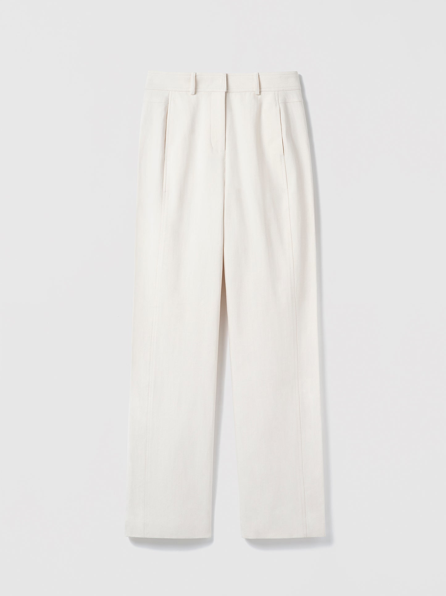 Cream pants on a light background