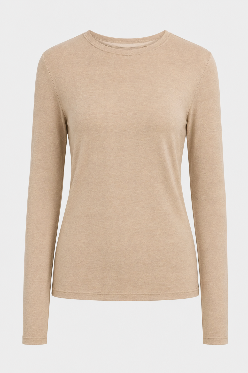 Machine Washable Cashmere Long Sleeve Crewneck