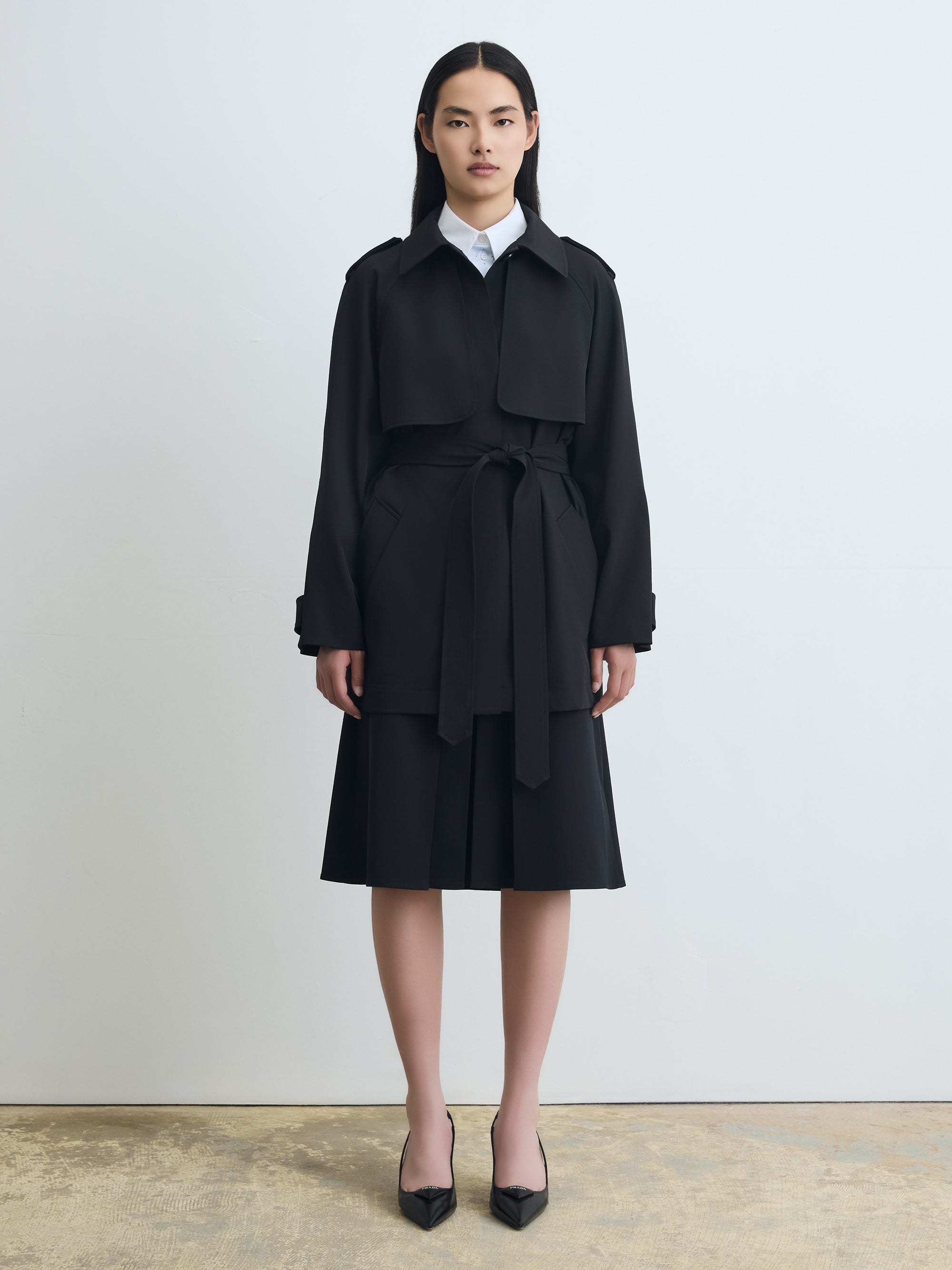 Easy Care Short Belted Trench from Judith & Charles