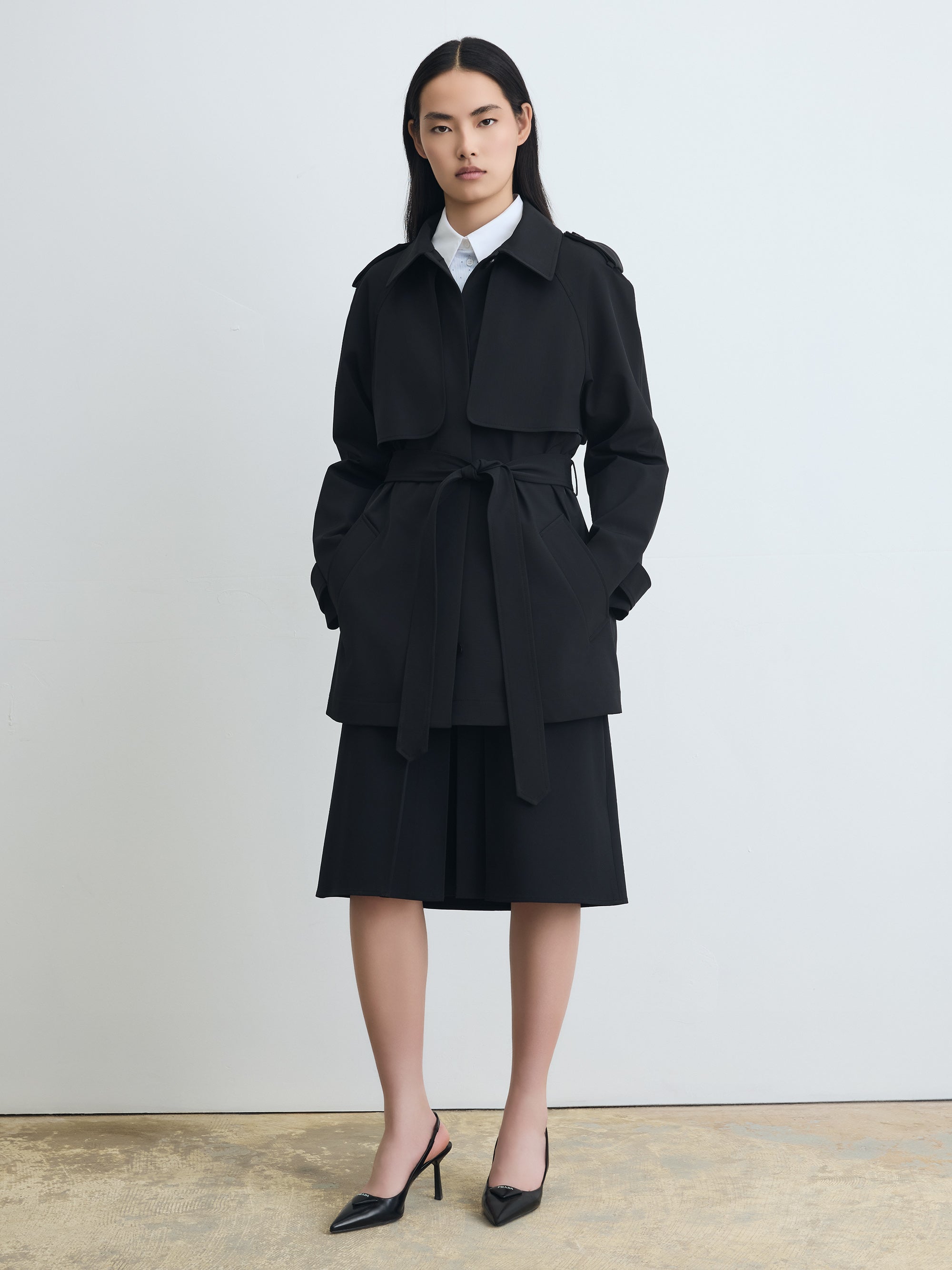 Easy Care Double Pleat Skirt | Judith & Charles