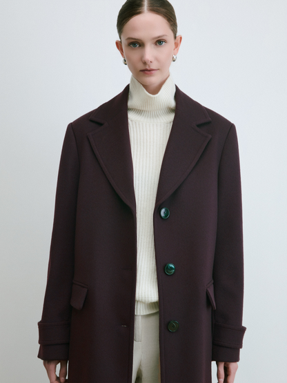 Wool Cashmere Long Coat