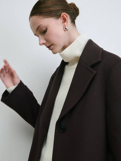Wool Cashmere Long Coat