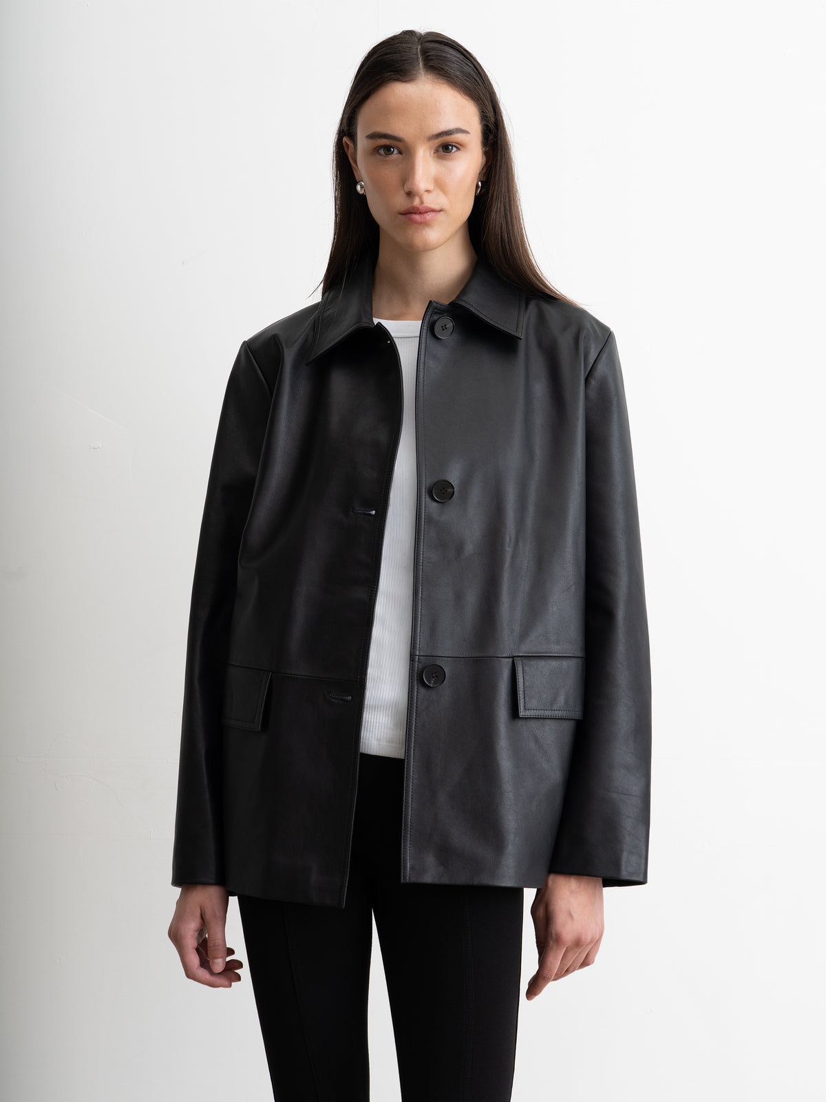 Boxy Leather Jacket