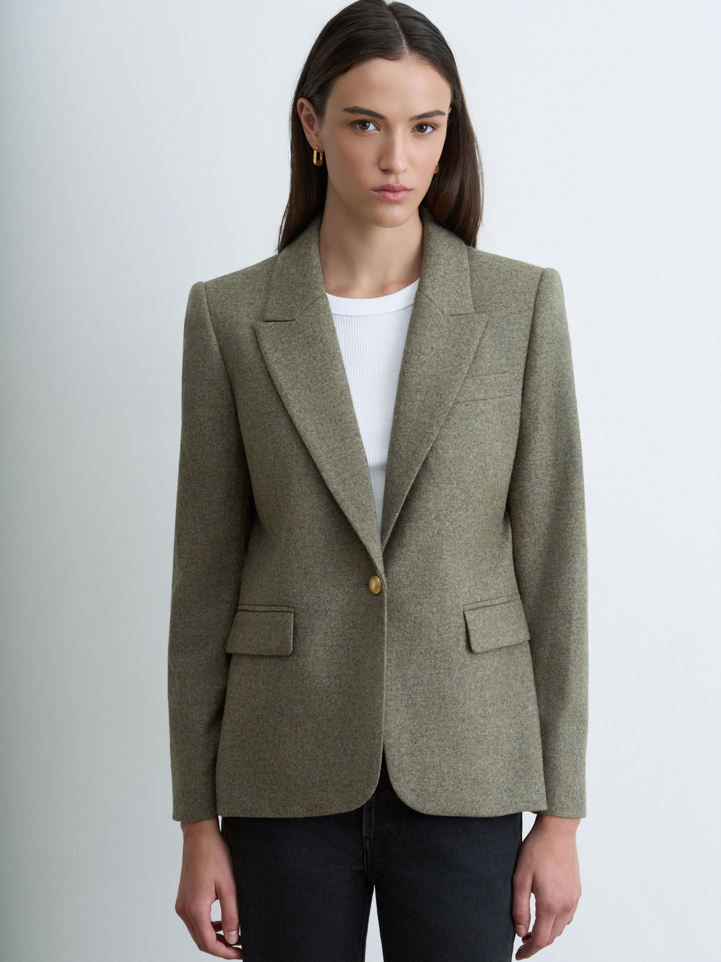 Melange Flannel Jacket