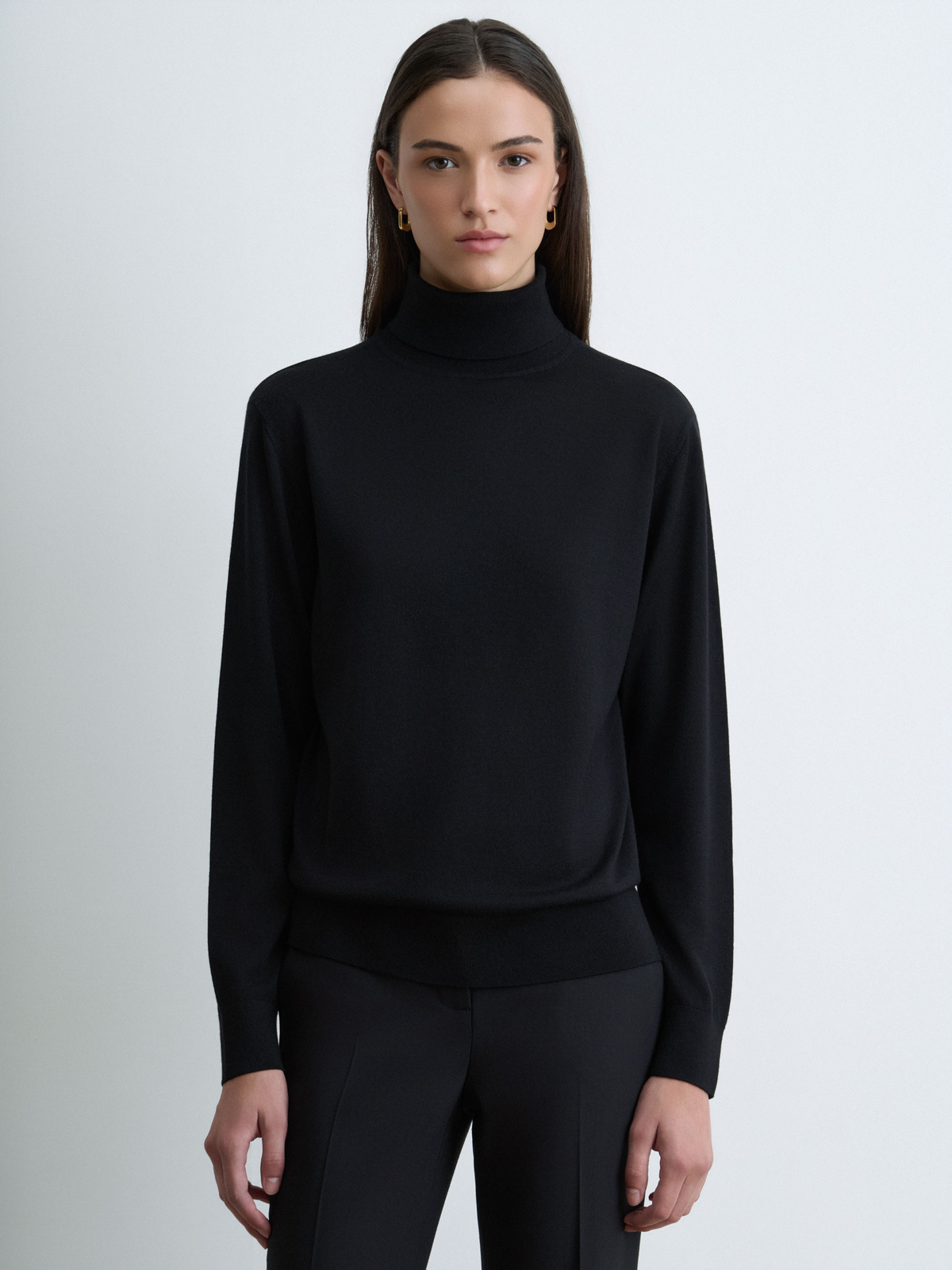 Extrafine Merino Wool Turtleneck