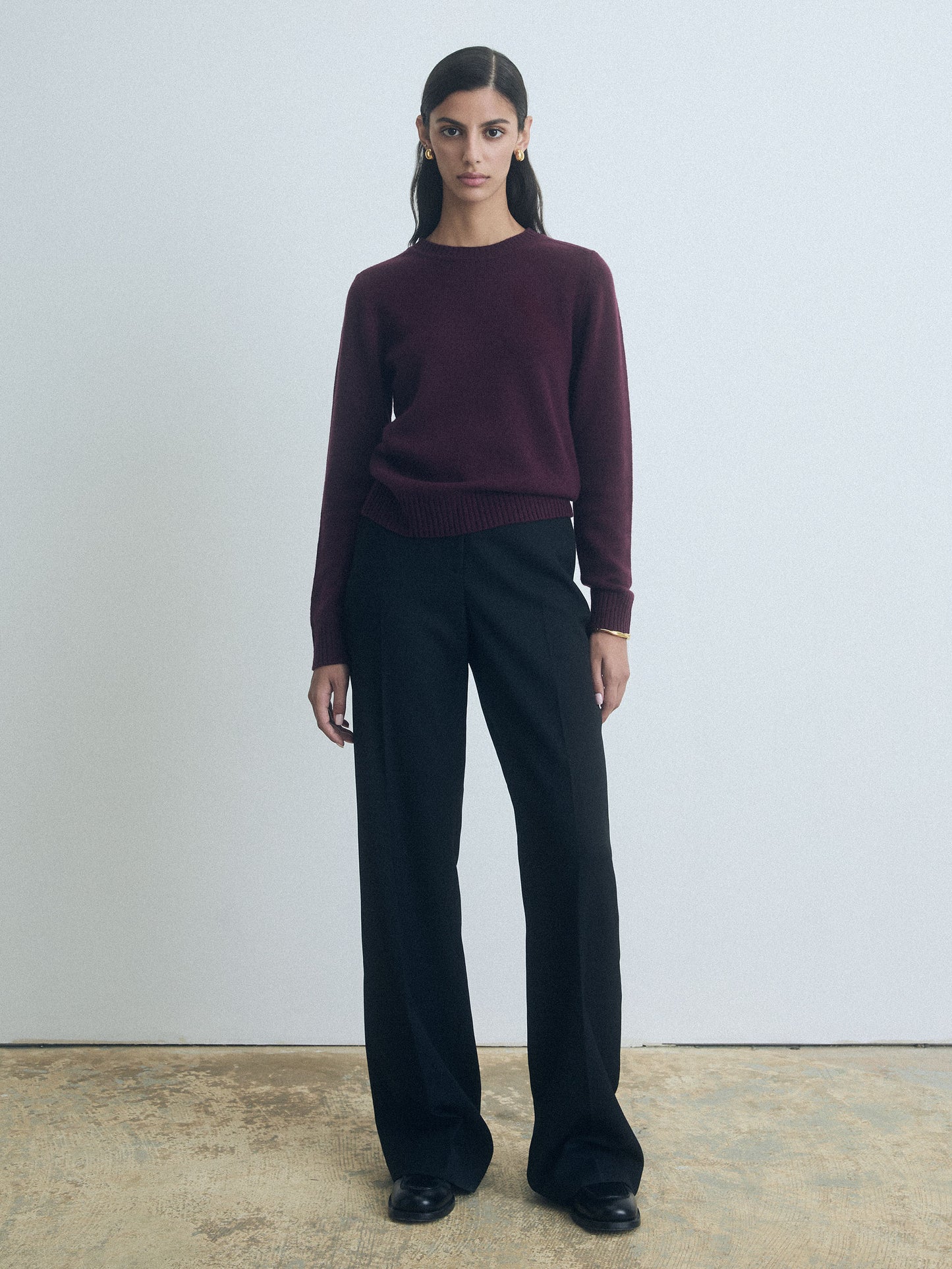 Straight Cut Wool Pant