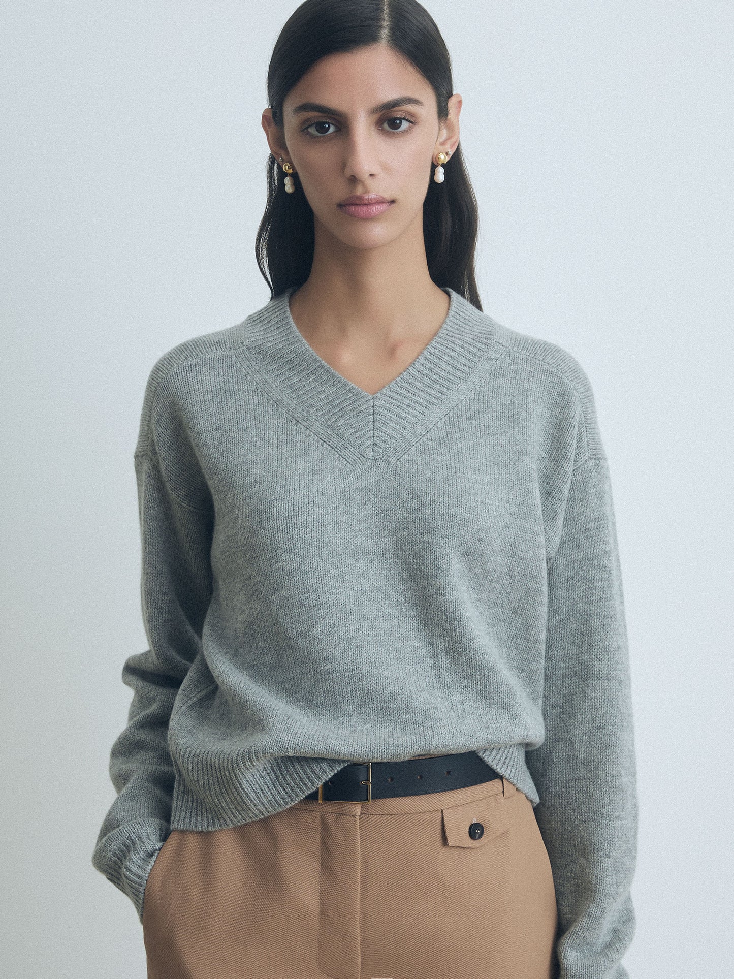 High V Sweater