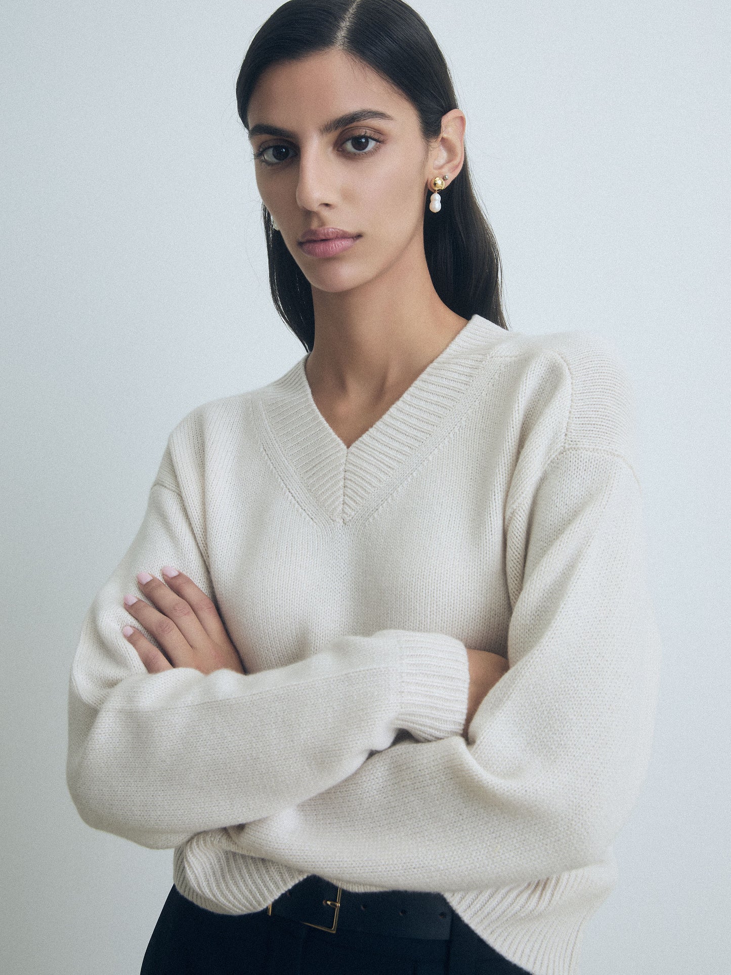High V Sweater
