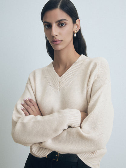 High V Sweater