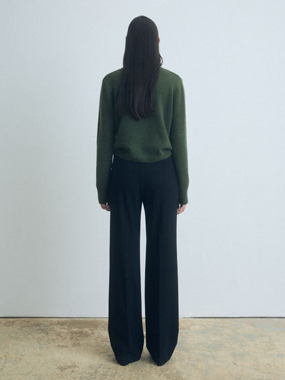 Long Sleeve Crew Neck Cardigan