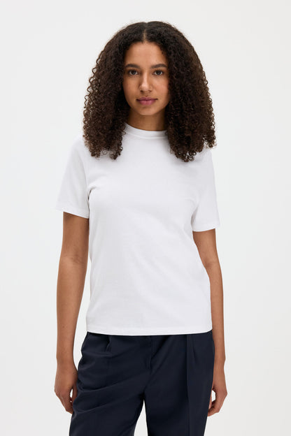 Filippa K T-shirt à col rond et col côtelé