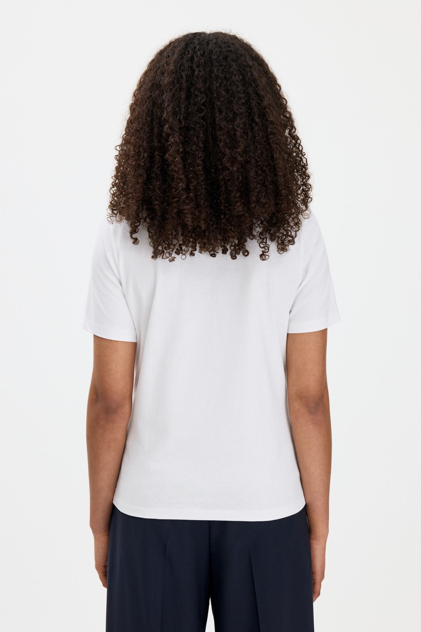Filippa K T-shirt à col rond et col côtelé