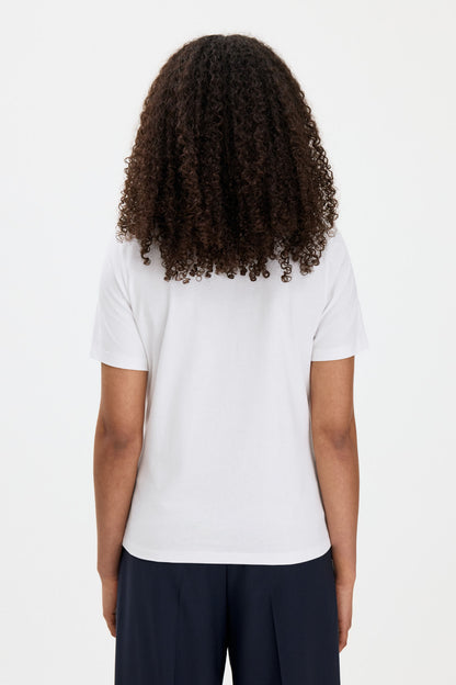 Filippa K T-shirt à col rond et col côtelé