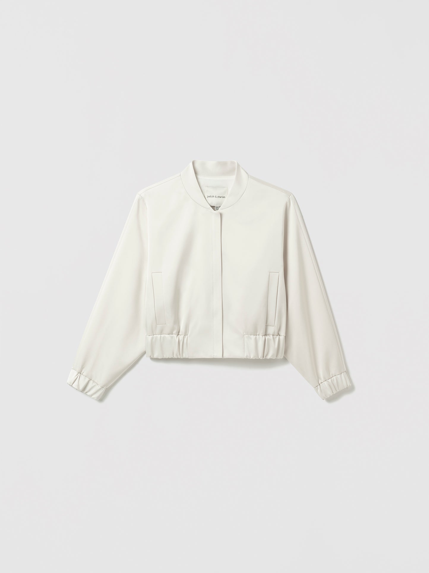 Blouson aviateur en satin mat
