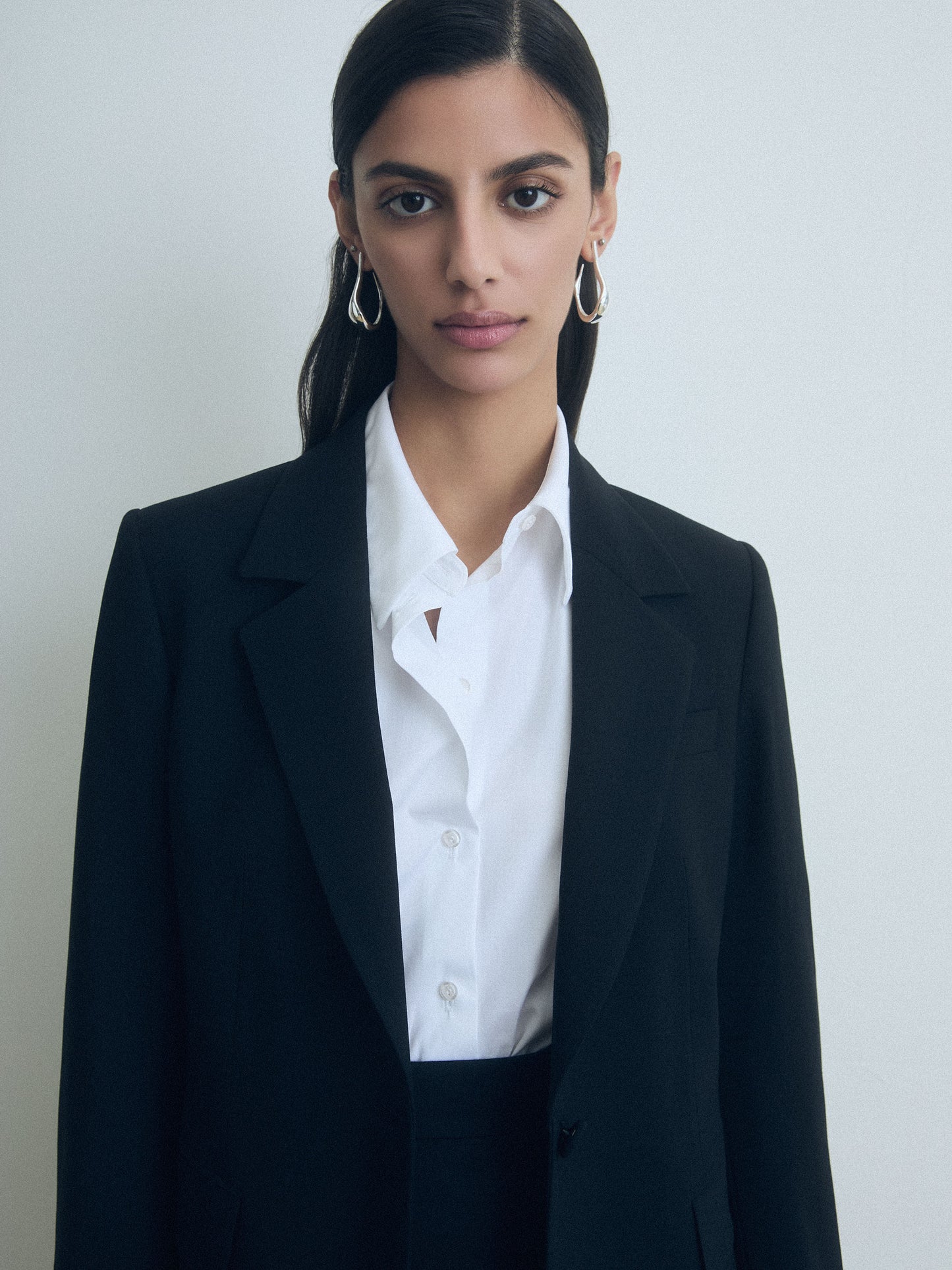 Veste Structurée en Mélange De Laine