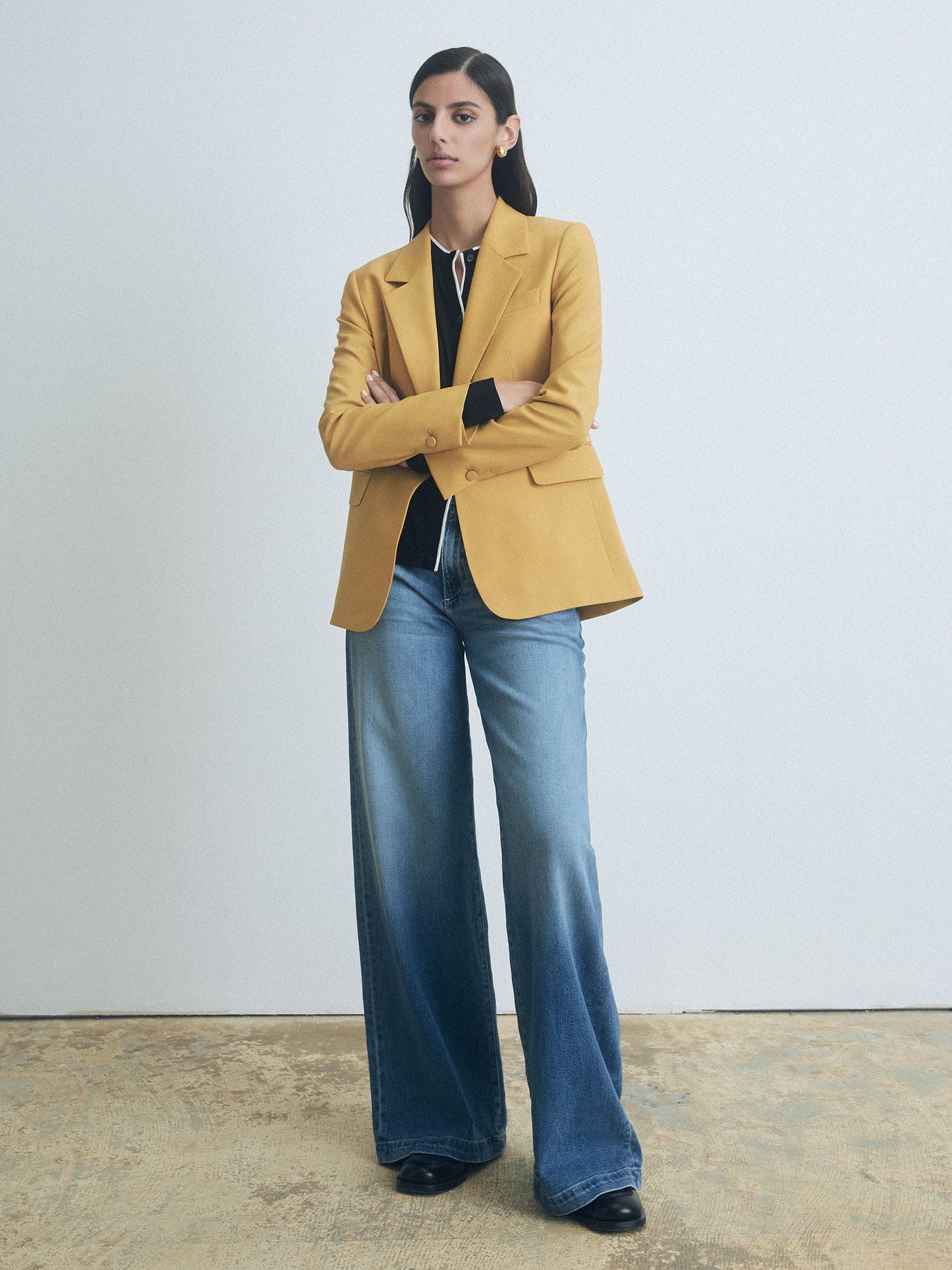 Veste Structurée en Mélange De Laine