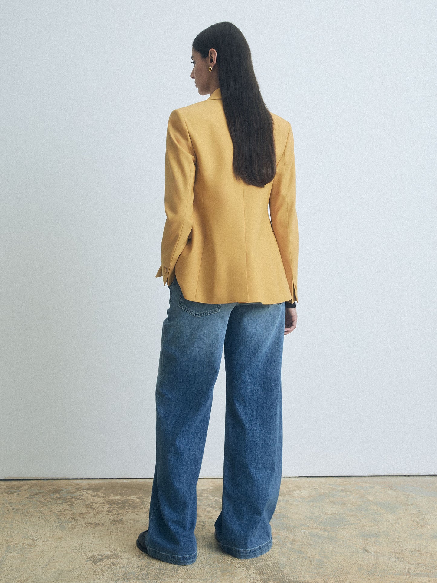 Veste Structurée en Mélange De Laine