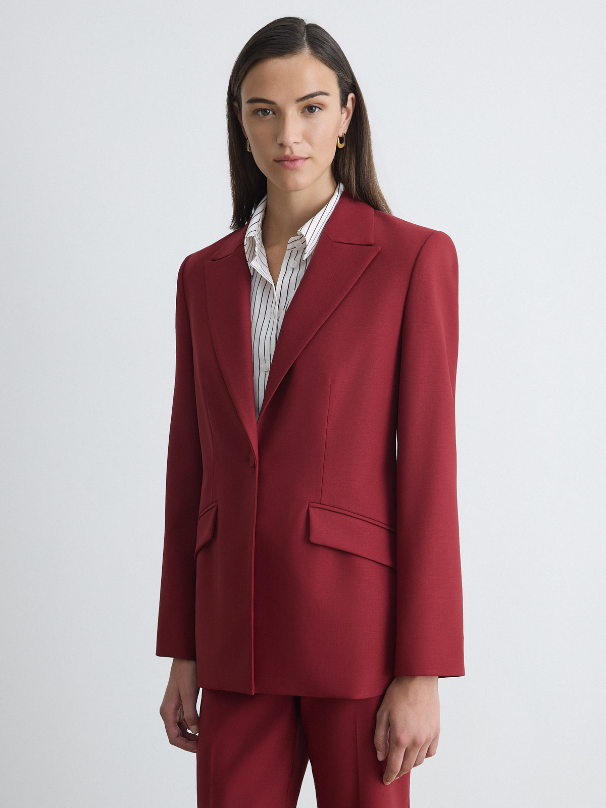Stretch Wool Tailored Jacket