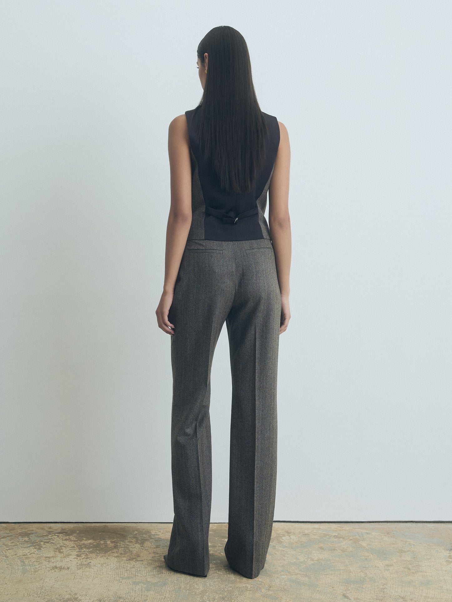 Tailored Wool Flare Pant