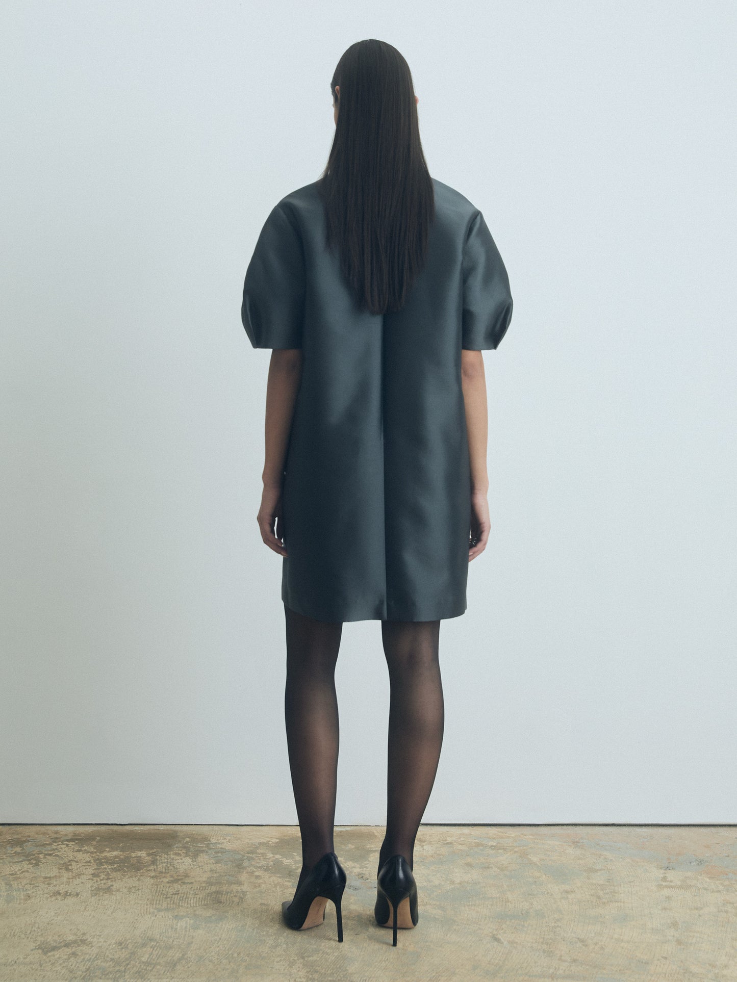Structured Silk Wool Dress
