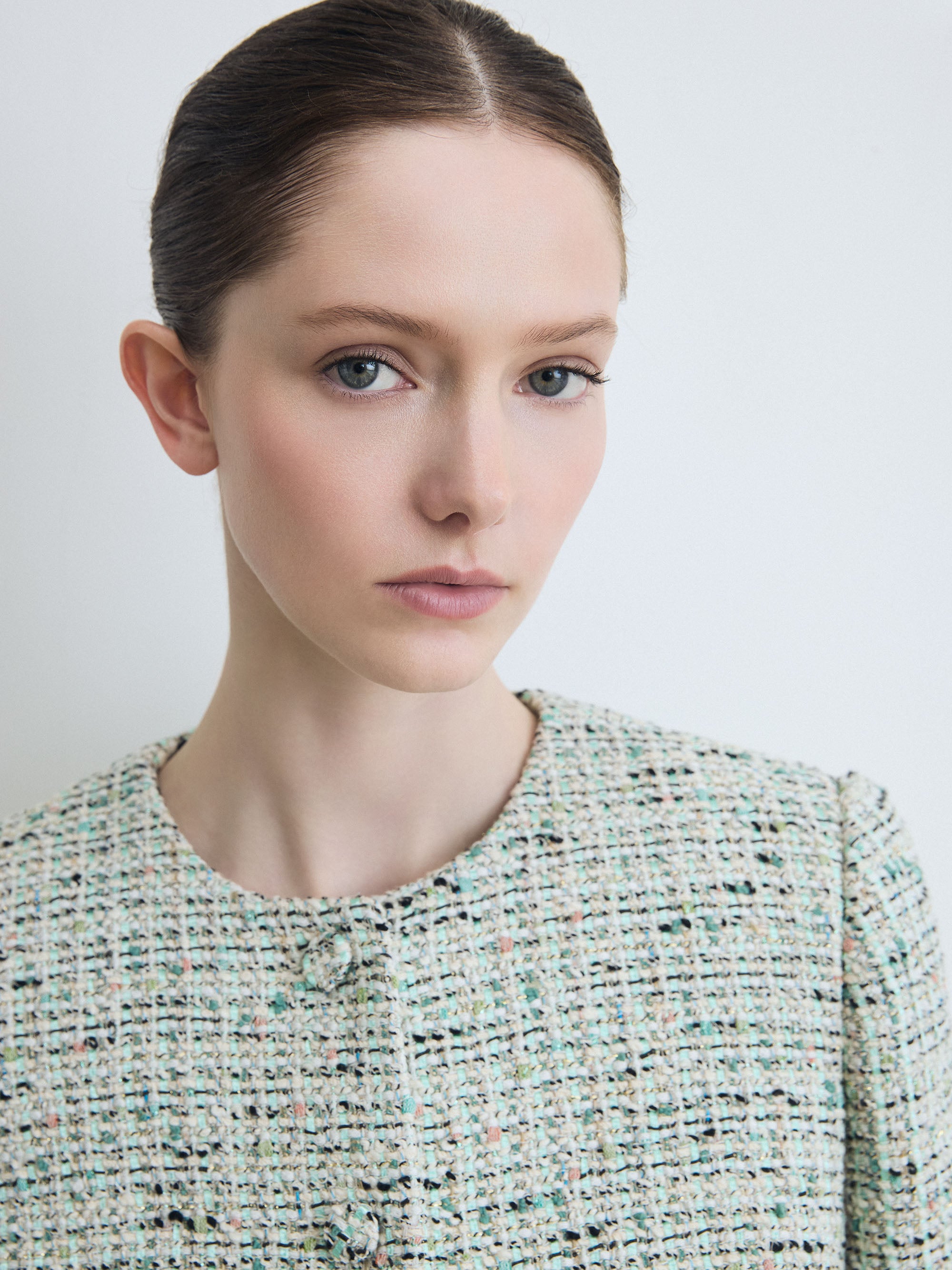 Tweed Collarless Jacket – Judith & Charles