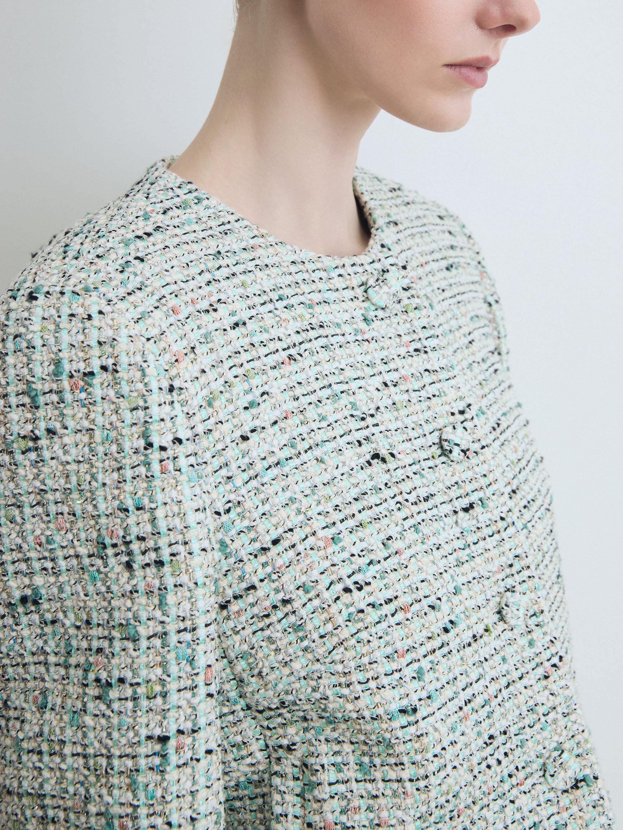 Tweed Collarless Jacket – Judith & Charles