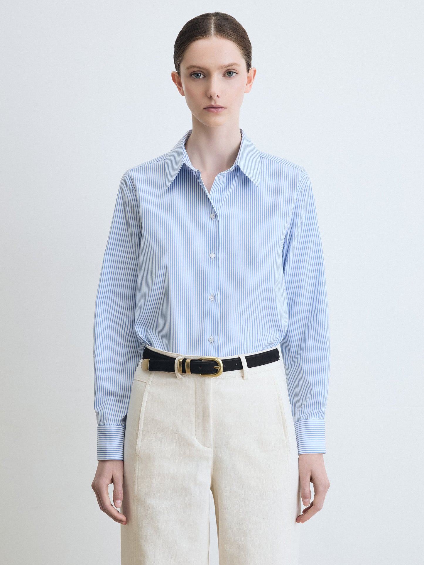 Stripe Poplin Blouse