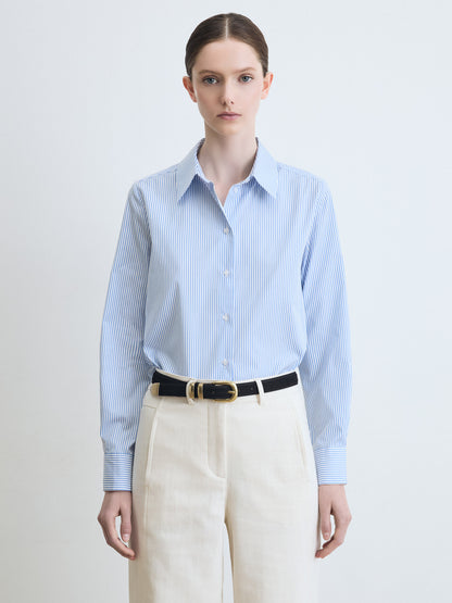 Stripe Poplin Blouse