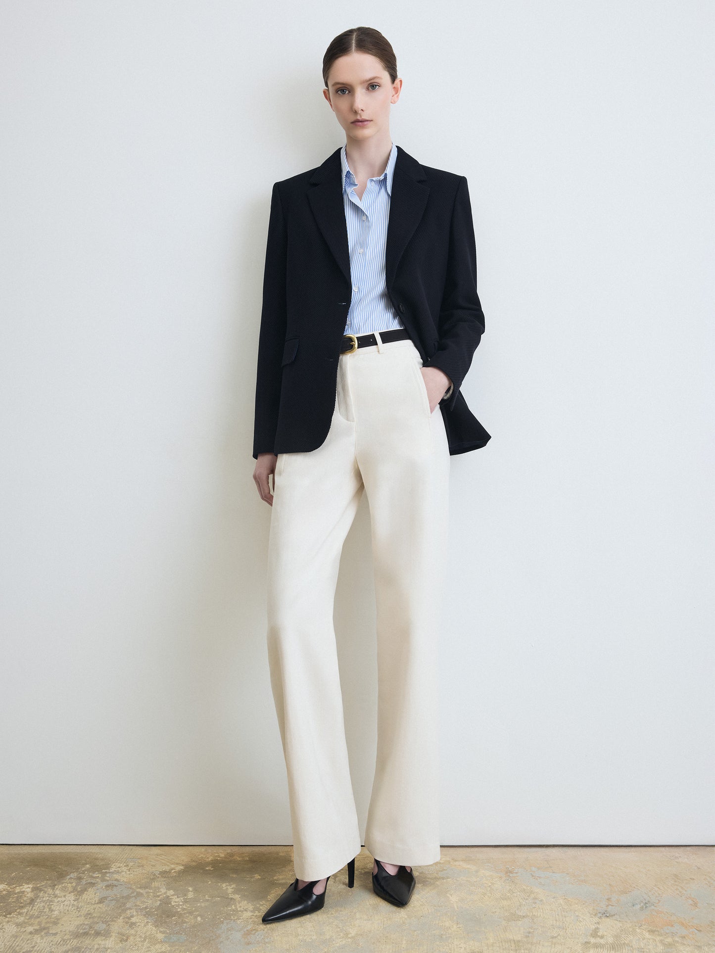 Stripe Poplin Blouse