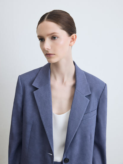 Stretch Linen Jacket