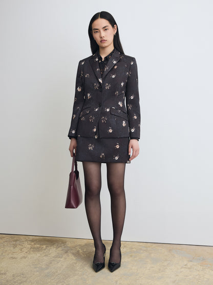 Tailored Floral Print Jacket