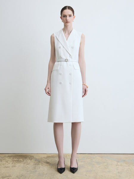 Sleeveless Tuxedo Dress – Judith & Charles
