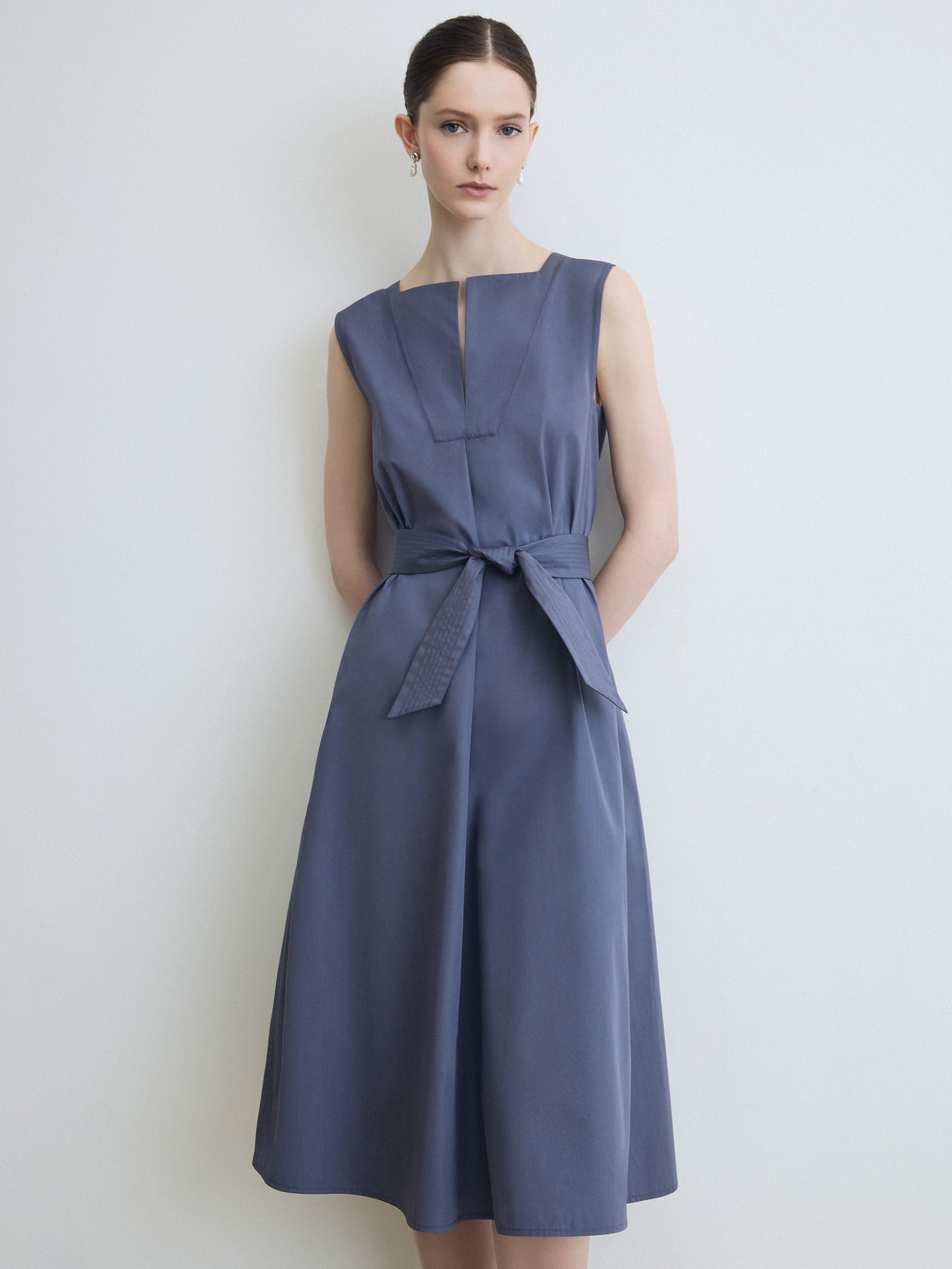 Robe Trapèze Sans Manches