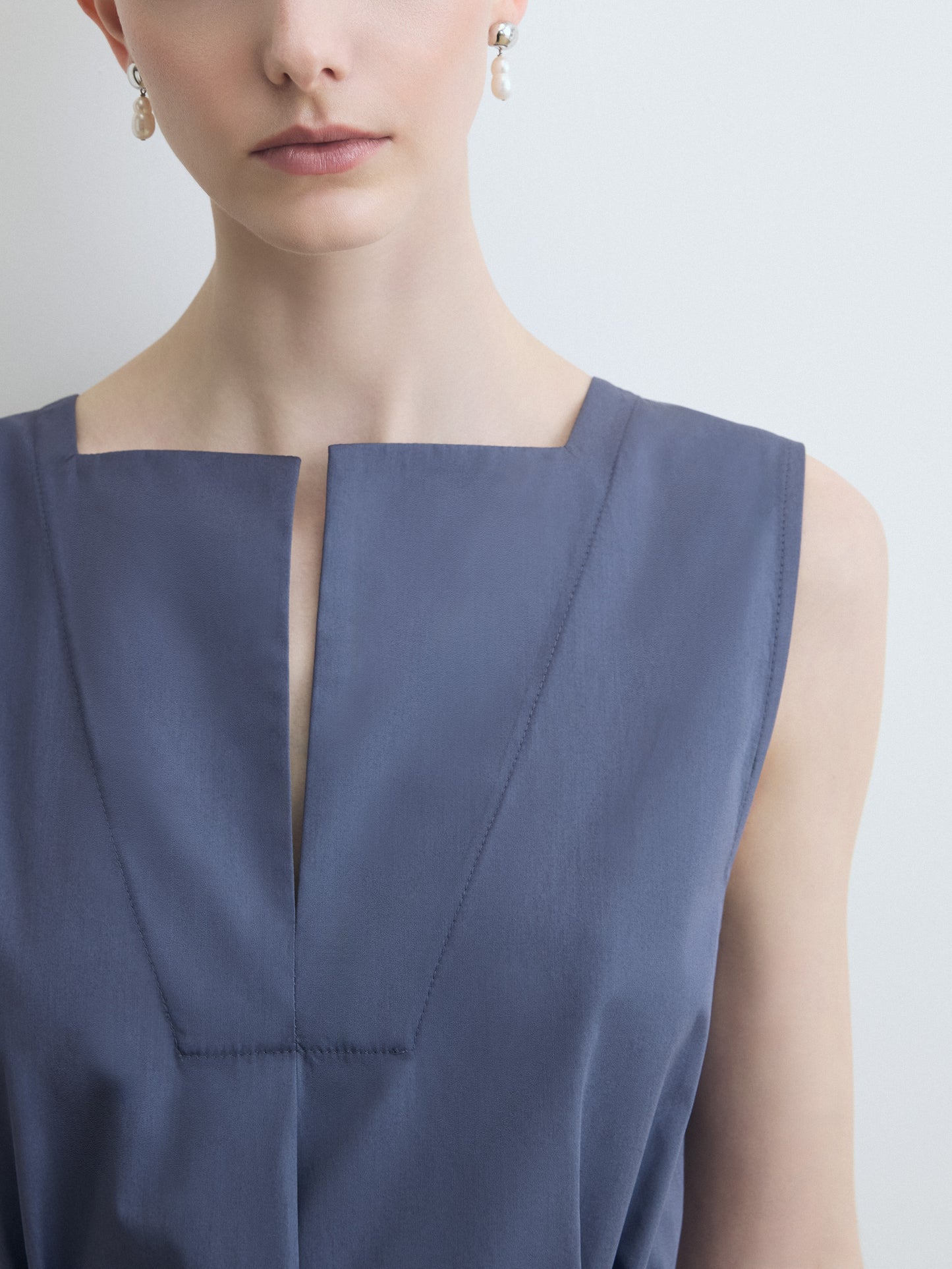 Robe Trapèze Sans Manches
