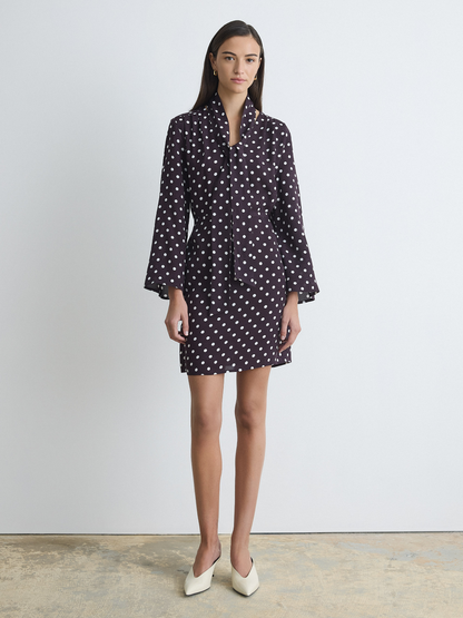 Shirt Dress With Scarf