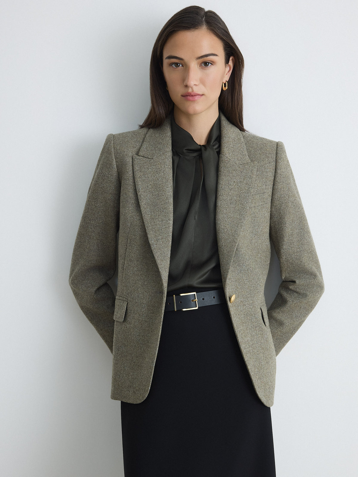 Melange Flannel Jacket