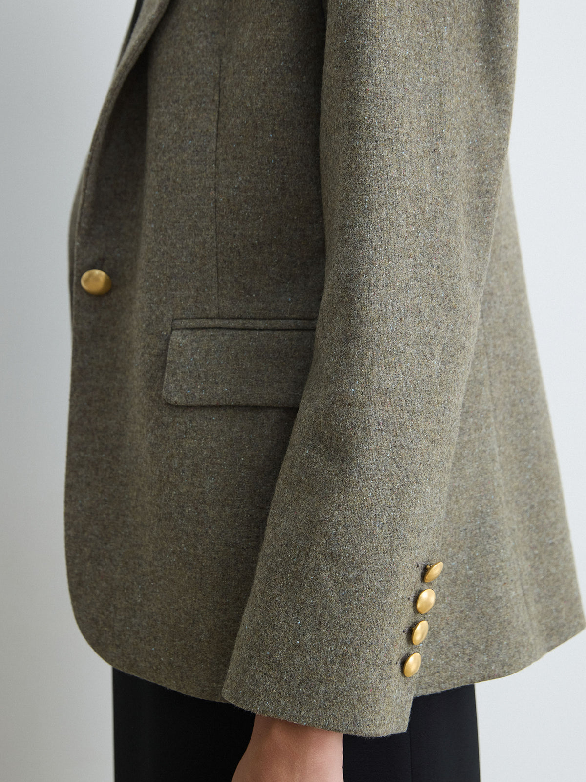 Melange Flannel Jacket