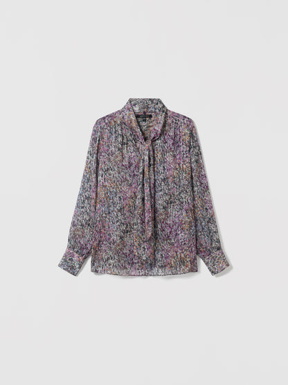 Blouse à foulard avec imprimé floral
