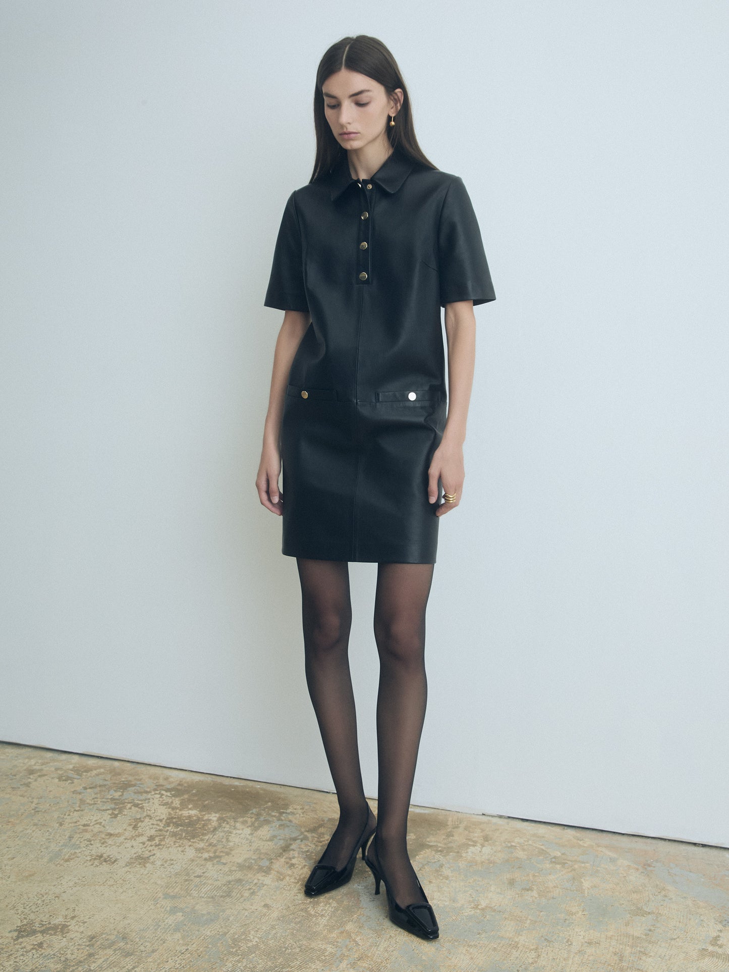 Leather Polo Dress