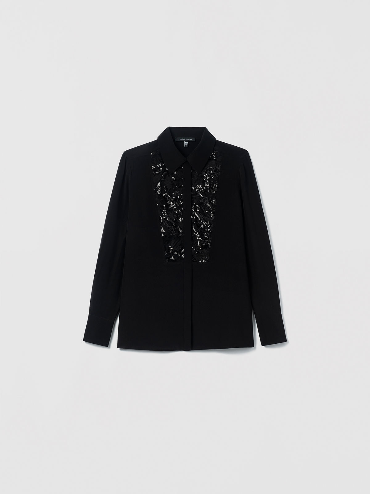 Lace combo Silk Blouse
