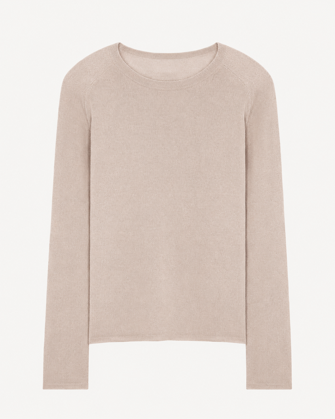 Machine Washable Cashmere Long Sleeve Crewneck