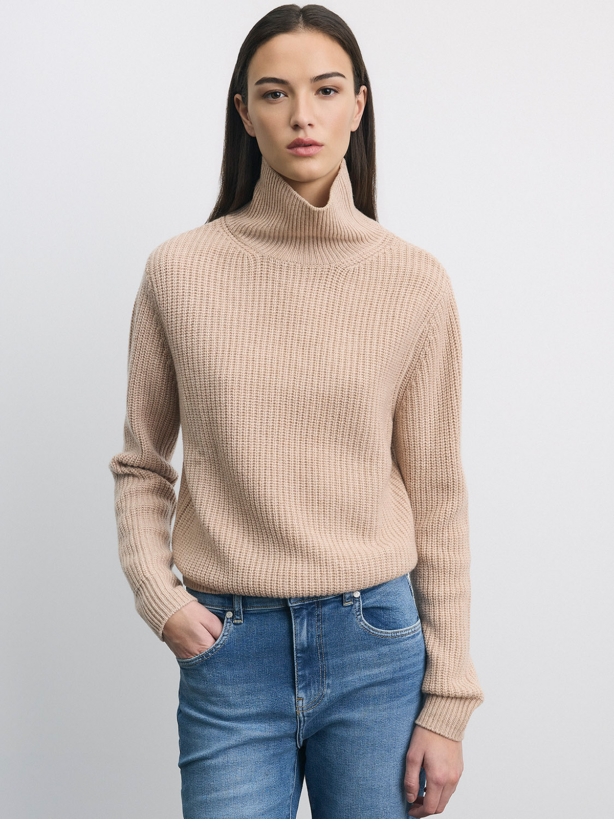 Wool Cashmere Turtleneck