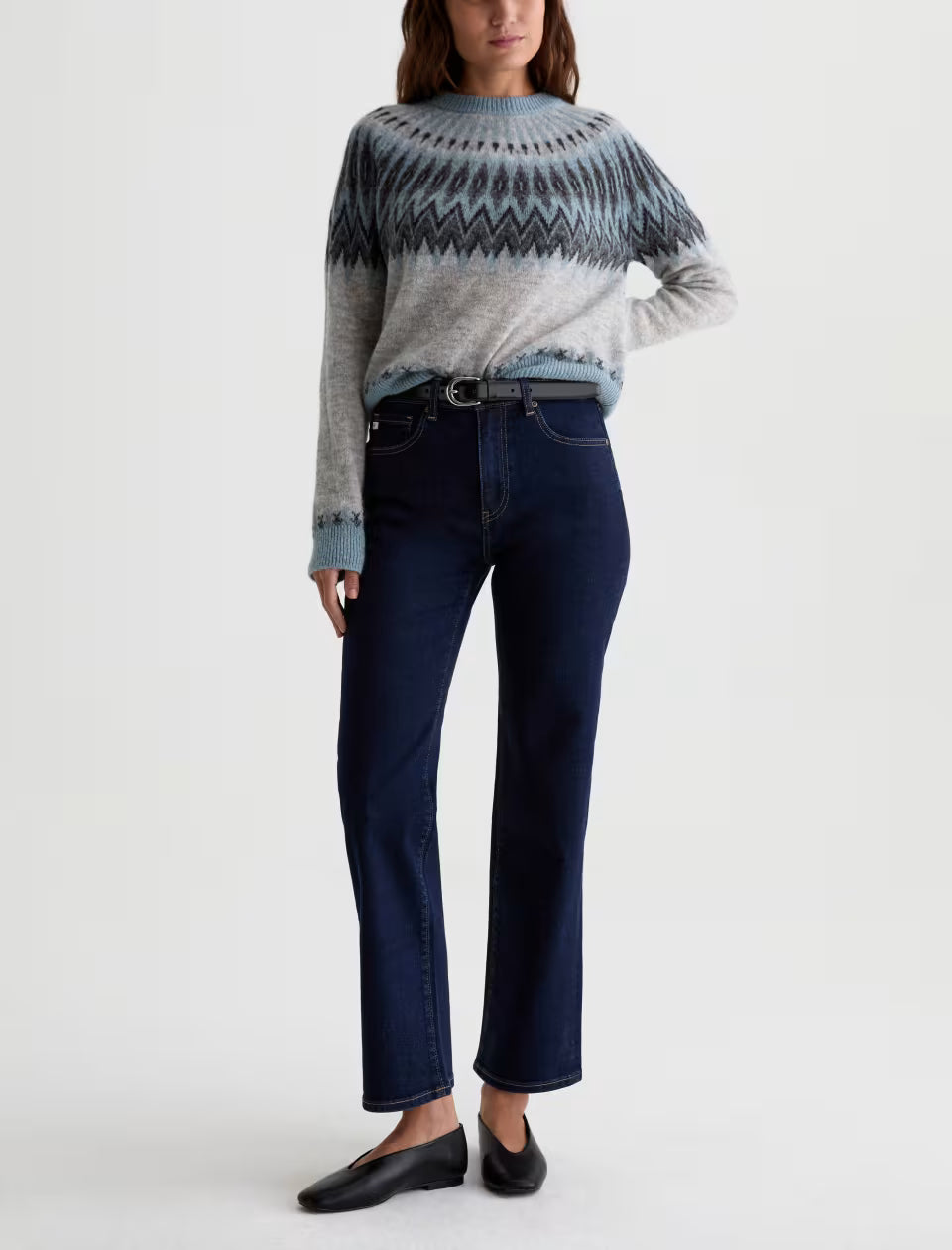AG Jeans Mid-Rise Straight Jean